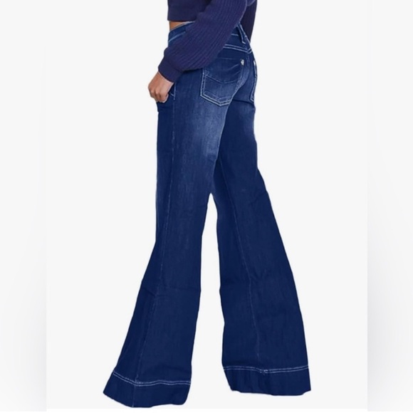 NWOT Flamingals Low Rise Butterfly Flare Jeans 👖 | NWOT Never Worn💨🔥 - Picture 2 of 15